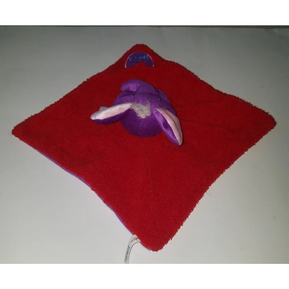 Petco Big Hugs Elephant Plush Lovey Dog Pet Toy Squeaker Red Purple Fleece
